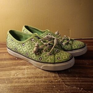 Sperry green blue seacoast sz 6